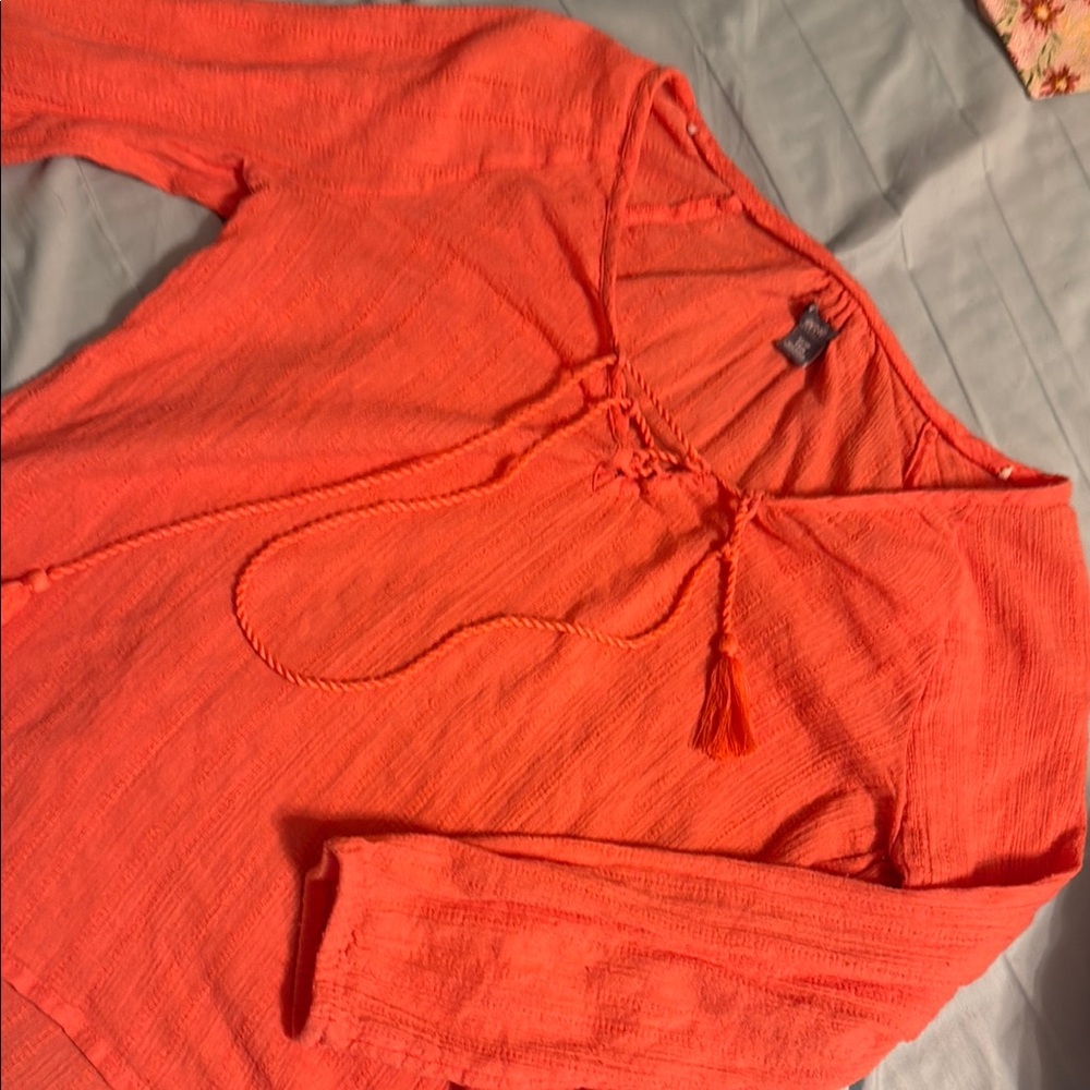 Aerie Coral Blouse